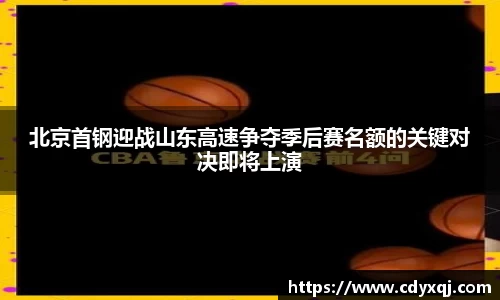 北京首钢迎战山东高速争夺季后赛名额的关键对决即将上演